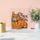 Halloween mops acryl bord (Huwelijk)