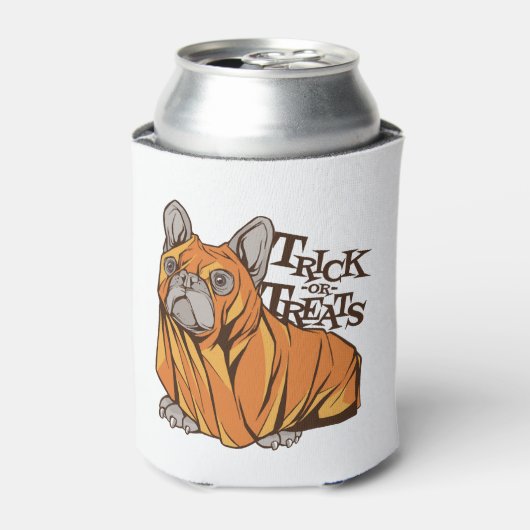 Halloween mops blikjeskoeler (Blikje Voorkant)