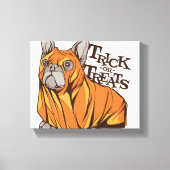Halloween mops canvas afdruk (Voorkant)