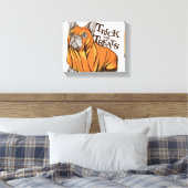 Halloween mops canvas afdruk (Insitu (Slaapkamer))