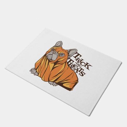 Halloween mops deurmat (Schuin)