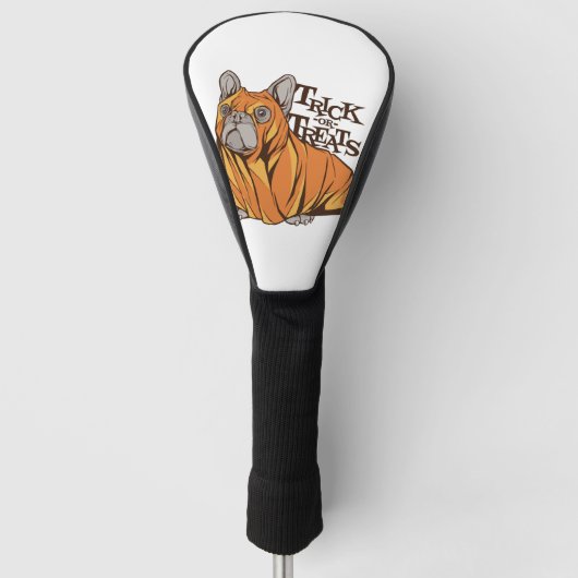 Halloween mops golfheadcover (Voorkant)