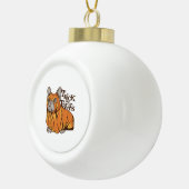 Halloween mops keramische bal ornament (Rechts)