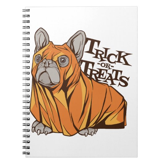 Halloween mops notitieboek (Voorkant)