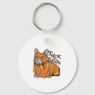 Halloween mops sleutelhanger