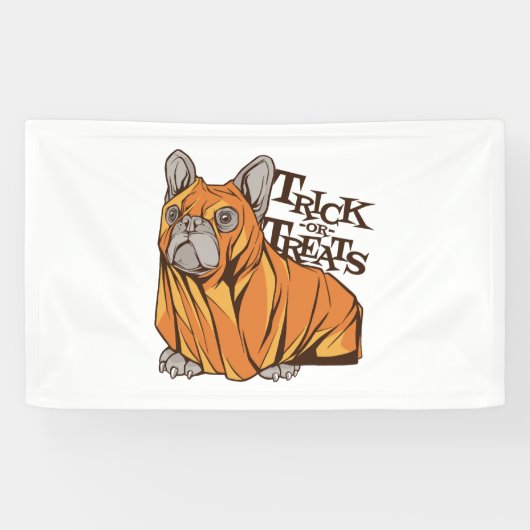 Halloween mops spandoek (Horizontaal)