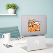 Halloween mops sticker (Laptop op bureau)