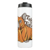 Halloween mops thermosbeker (Voorkant)