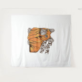 Halloween mops wandkleed (Voorkant (horizontaal))