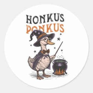 Halloween Mother Goose Ronde Sticker