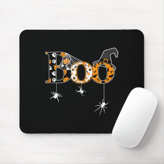 Halloween Motif - Boo  Muismat (Met muis)