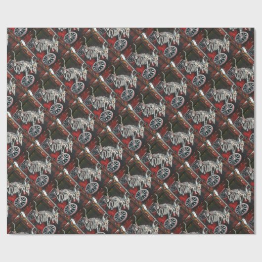 Halloween Motorbike Cadeaupapier (Vlak)