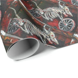 Halloween Motorbike Cadeaupapier