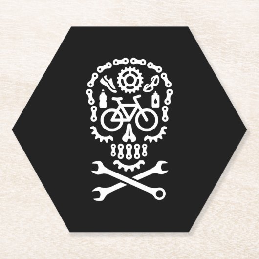 Halloween mountain bike MTB cycling bicycle sugar Kartonnen Onderzetters (Voorkant)