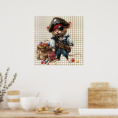 Halloween Mouse Poster (Keuken)