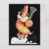  halloween mousserende kostuum briefkaart (Voorkant)