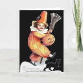  halloween mousserende kostuum kaart (Voorkant)