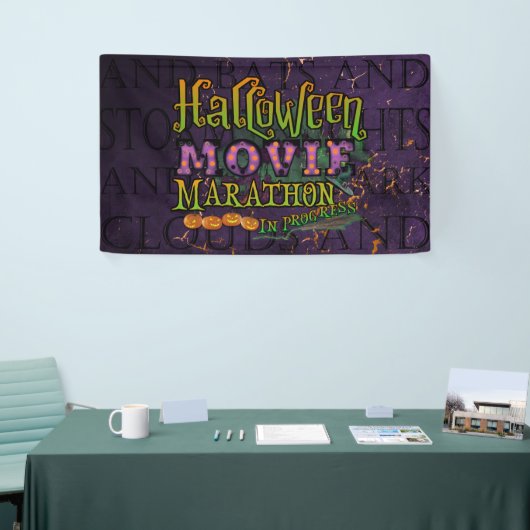 Halloween Movie Marathon in progress markttent Spandoek (Beurs)