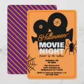 Halloween Movie Night House Party Kaart (Voorkant / Achterkant)