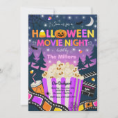 Halloween Movie Night Party Halloween Spooktacular Kaart (Voorkant)