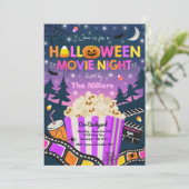 Halloween Movie Night Party Halloween Spooktacular Kaart (Staand voorkant)