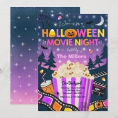Halloween Movie Night Party Halloween Spooktacular Kaart (Voorkant / Achterkant)