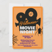 Halloween Movie Night Party Spooktacular Kaart (Voorkant)