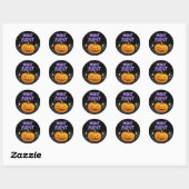 Halloween Movie Night Ronde Sticker (Vel)