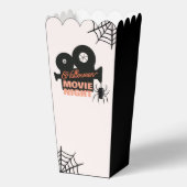 Halloween Movie Night Spooky Zwart en Sinaasappel Bedankdoosjes (Voorkant)