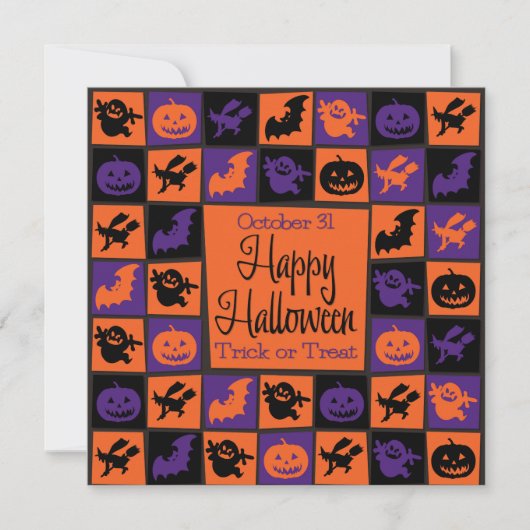 Halloween mozaïek kaart (Voorkant)
