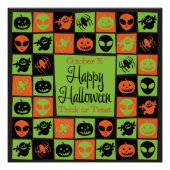 Halloween mozaïek poster (Voorkant)