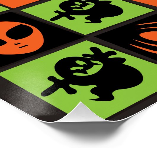 Halloween mozaïek poster (Hoek)