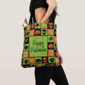 Halloween mozaïek tote bag (Dichtbij)
