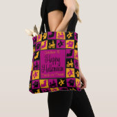 Halloween mozaïek tote bag (Dichtbij)