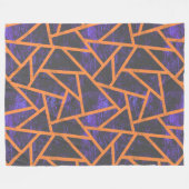 Halloween mozaïekrob fleece deken (Voorkant (Horizontaal))