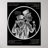 Halloween Mr. Hyde and Dr. Jekyll Gothic Art Print (Voorkant)