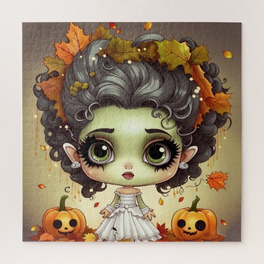 Halloween Ms. Frankenstein Legpuzzel (Verticaal)