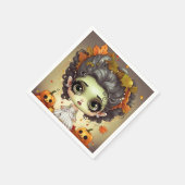 Halloween Ms. Frankenstein Servet (Hoek)