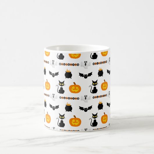 Halloween mugs with a cat theme koffiemok (Center)