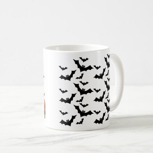 Halloween mugs with a cat theme koffiemok (Voorkant rechts)