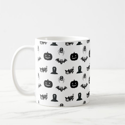 Halloween mugs with a cat theme koffiemok (Links)