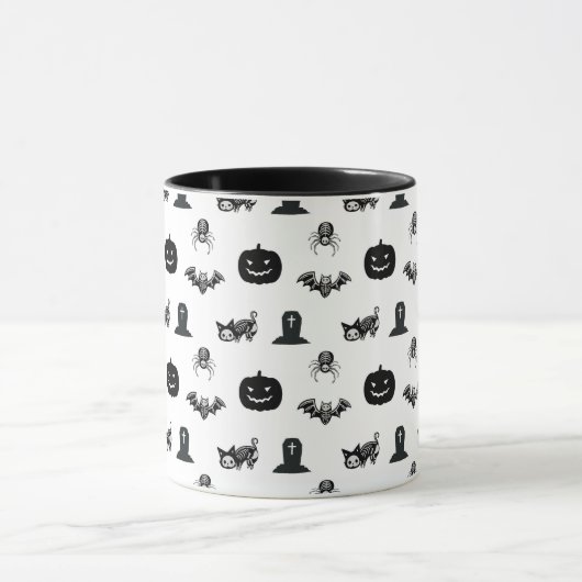 Halloween mugs with a cat theme mok (Midden)