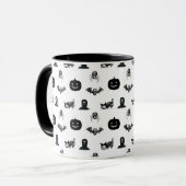 Halloween mugs with a cat theme mok (Voorkant links)