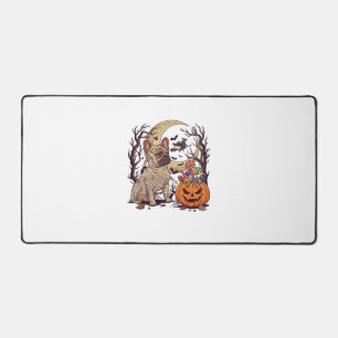 Halloween Mumie Franse Bulldog Pompoen Snoep Heks Bureaumat