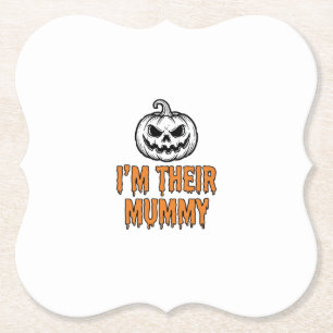 Halloween Mumie Pompoen Vintage Gravure Shirt De Kartonnen Onderzetters