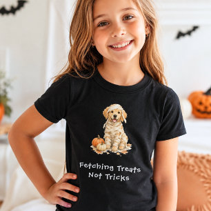 Halloween Mumie Schattige Golden Retriever Trucs T T-shirt