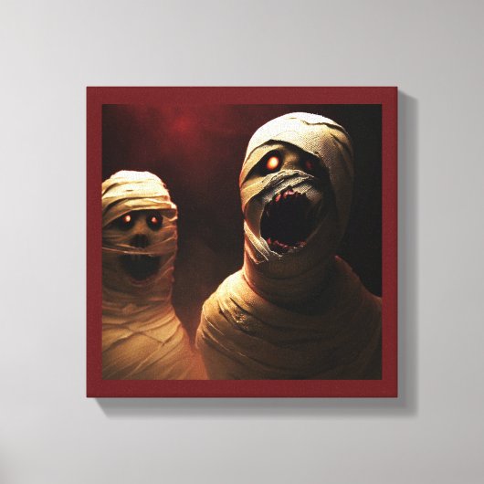 Halloween - Mumien 3 Canvas Afdruk (Voorkant)