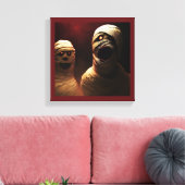Halloween - Mumien 3 Canvas Afdruk (Insitu (Woonkamer))