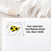 Halloween Mummie Feest Uitnodiging Adres Label (Insitu)