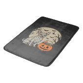 Halloween Mummie Hond en Pompoen Snoep Badmat (Gekanteld)